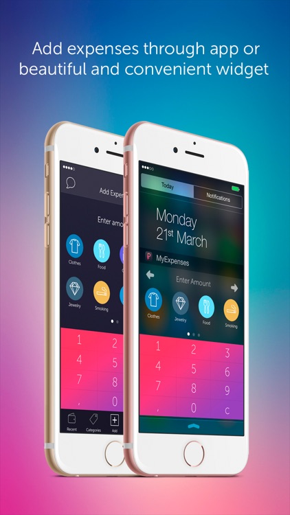 MyExpenses - expense tracker with beautiful widget