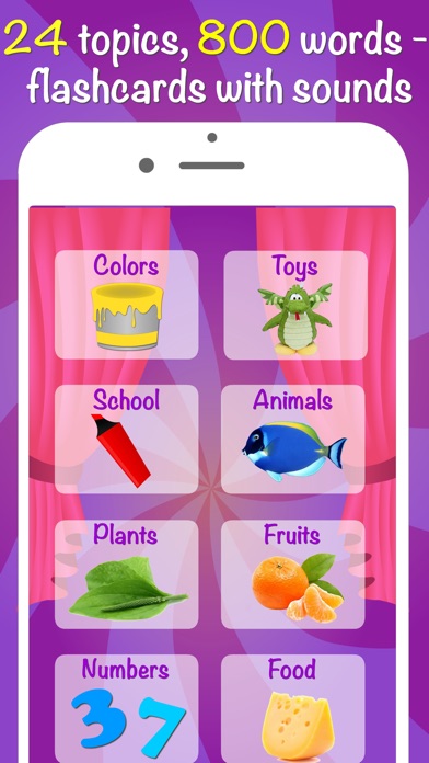 Circus Spanish for kids beginners and adults Free - Learning Spanish language by fun vocabulary games! 1.0.0 IOS -