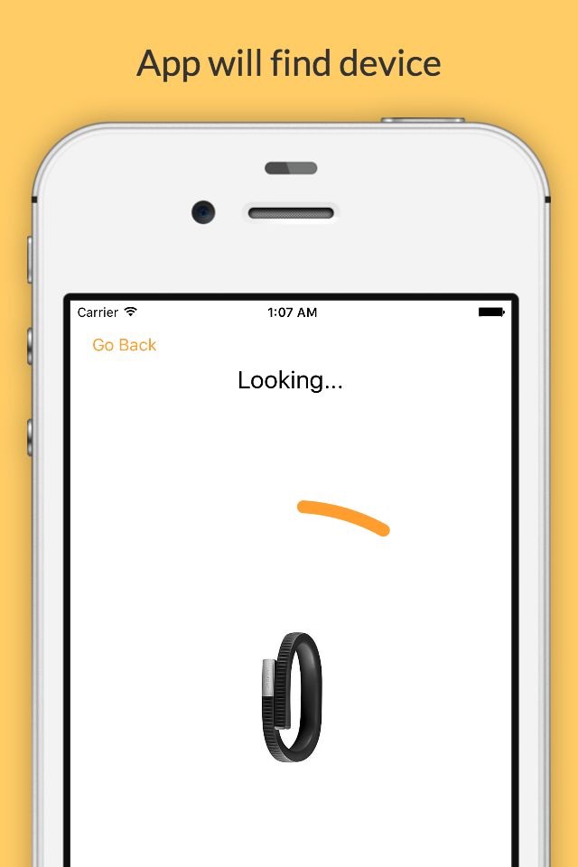 Finder for Jawbone Lite - find your lost UP24, UP2, UP3 and UP4 screenshot 2