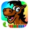 Farm Animals Coloring Book Pro - The creative paint and color animal how to draw app for kids and toddlers