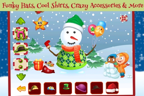 Christmas Snowman Maker & Dressup Salon screenshot 3