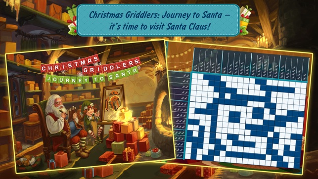 Christmas Griddlers: Journey to Santa — Picross mind numbers(圖1)-速報App