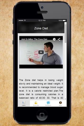 Zone Diet -  Realistic Choice for a Low Carb High Protein Diet screenshot 3
