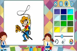 Game screenshot Pirates to paint - coloring book of cowboys mod apk