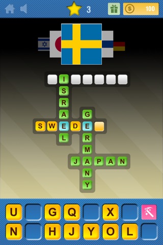 Crosswords & Pics - Flag Edition screenshot 2