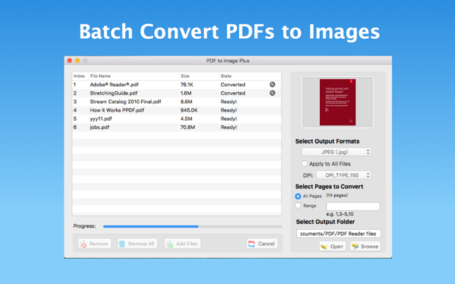 PDF to Image Plus - for Batch Convert PDF to Jpeg and More(圖1)-速報App