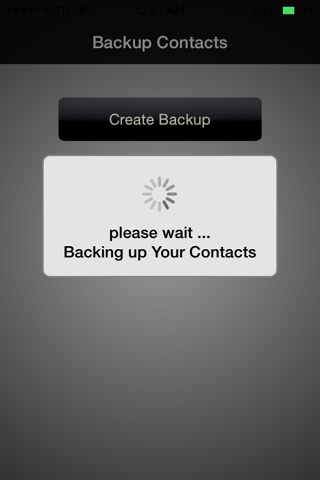 Backup of Contacts screenshot 3