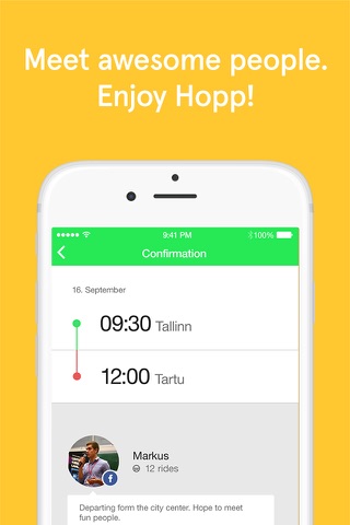 Hopp - Great Ridesharing screenshot 4