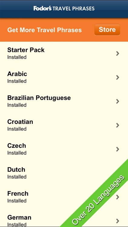 Fodor’s Travel Phrases: Essential phrasebook for 22 languages screenshot-0