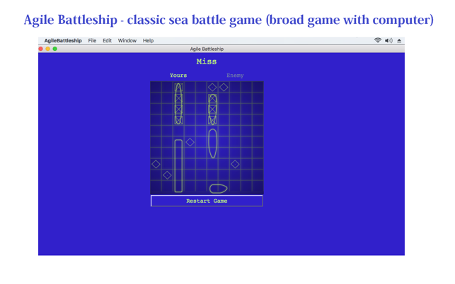 Agile BattleShip - classic sea battle ga