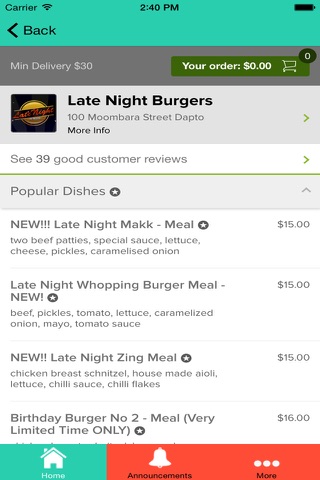 Late Night Burgers screenshot 4