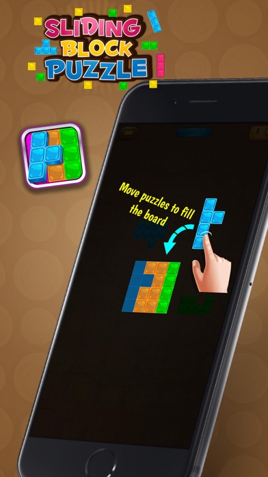 How to cancel & delete Sliding Block Puzzle – Best Logic Board Game with Colorful Tangram Blocks from iphone & ipad 3