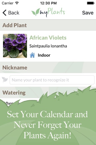 myPlants | Manage tool and reminder for watering and treating your garden screenshot 2