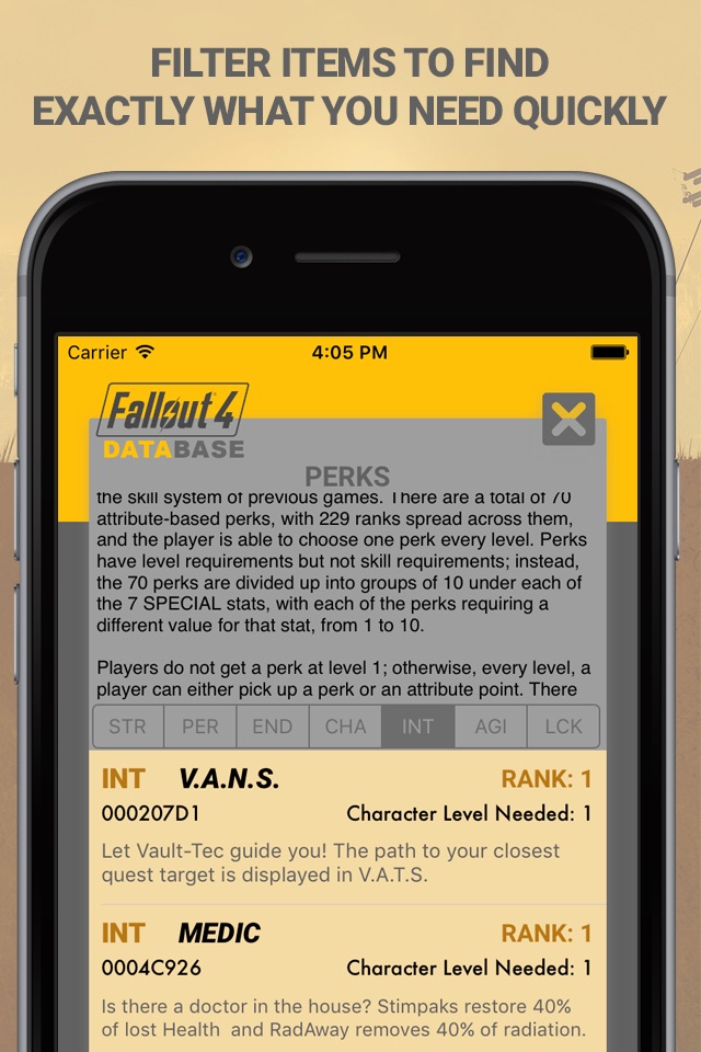 Game Database for Fallout 4 screenshot 2