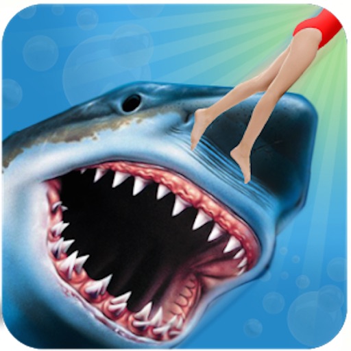 Angry Shark 3D. Attack Of Hungy Great White Terror on The Beach Icon