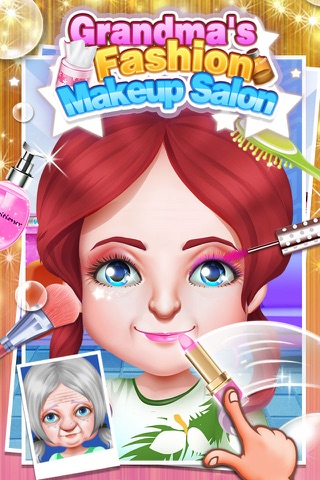 Grandma's Fashion Makeup Salon - Makeover, Dressup & SPA Games FREE screenshot 2