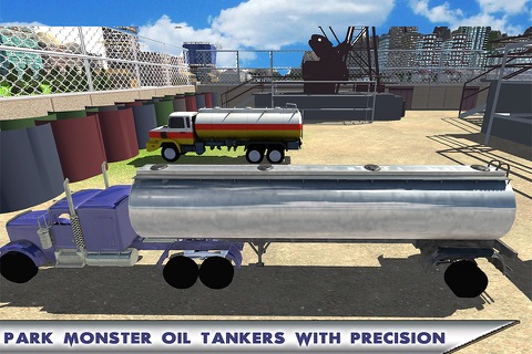 Big Oil Container Truck Simulator: Realistic transport trailer 18 wheeler game screenshot 4