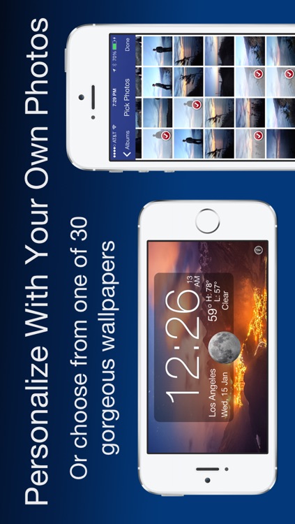 Nightstand Central - A Music Alarm Clock with Sleep Timer, Weather, and Photos