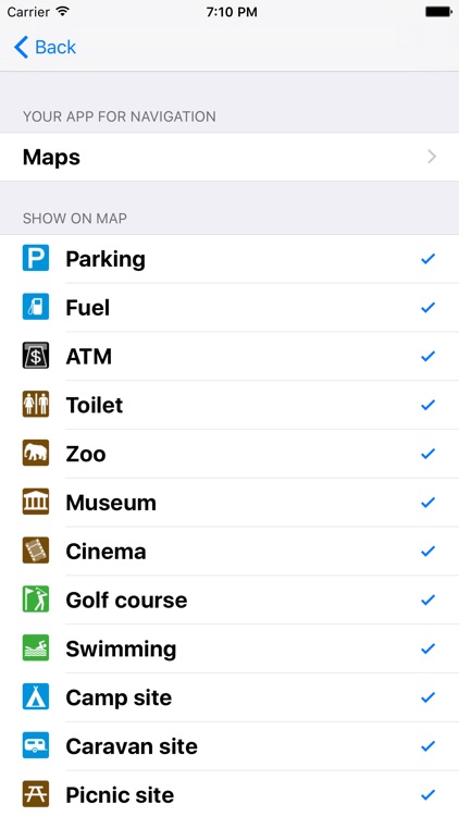 Leisuremap Canada, Camping, Golf, Swimming, Car parks, and more screenshot-4