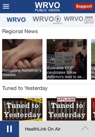 WRVO Public Radio App screenshot 2