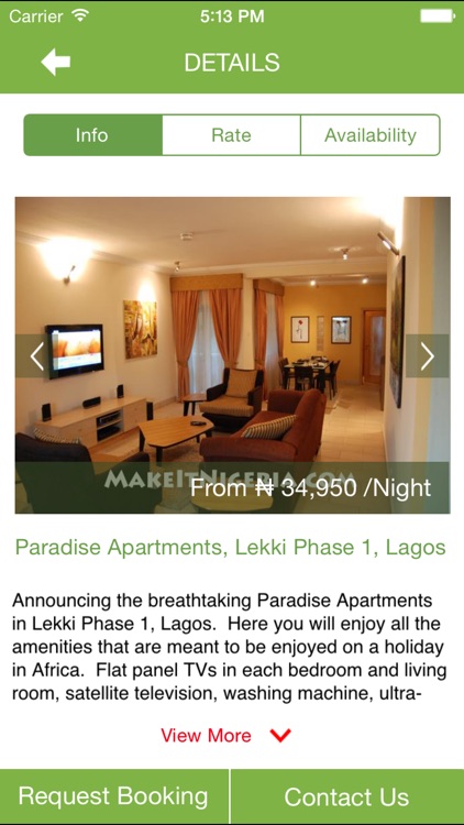 MakeItNigeria Apartment, Car & Hotel Rentals