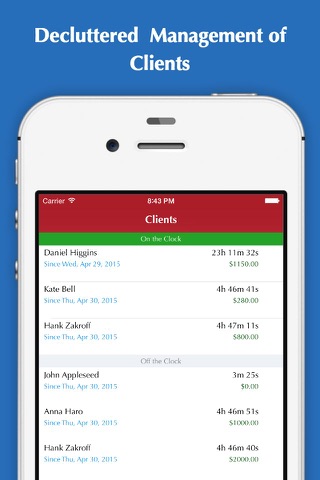 Time Tracker Pro- - Hours tracking, Clock-in, Clock-out, Timesheet, Invoice & Billing screenshot 2