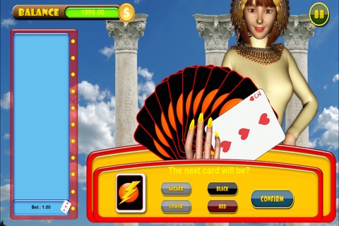 Cleopatra's Pyramid Real HiLo Solitaire Pro screenshot 2