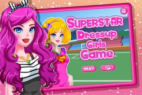 Superstar Dressup-girls game screenshot 2
