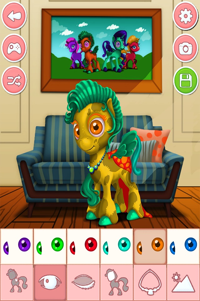 Pony & unicorn dressup game - dress up free screenshot 4