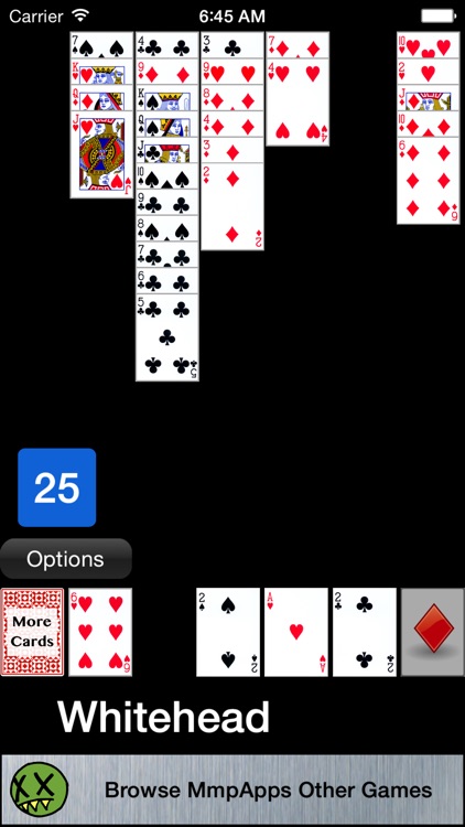 How to play Whitehead solitaire