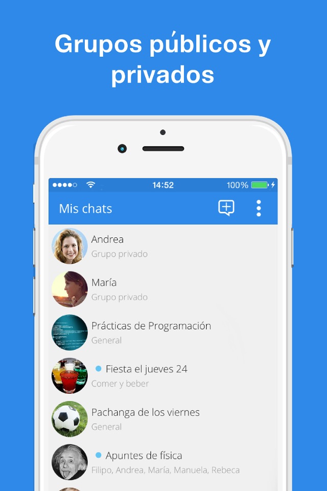 Polixat - La app de chat para universitarios de València screenshot 2