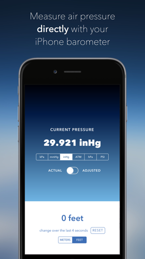 sensor 7 pressure barometric iphone on Barometer Store the â€ŽSimple App