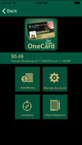 Game screenshot SacState OneCard Mobile apk