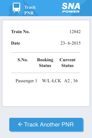 PNR Status Info screenshot 2