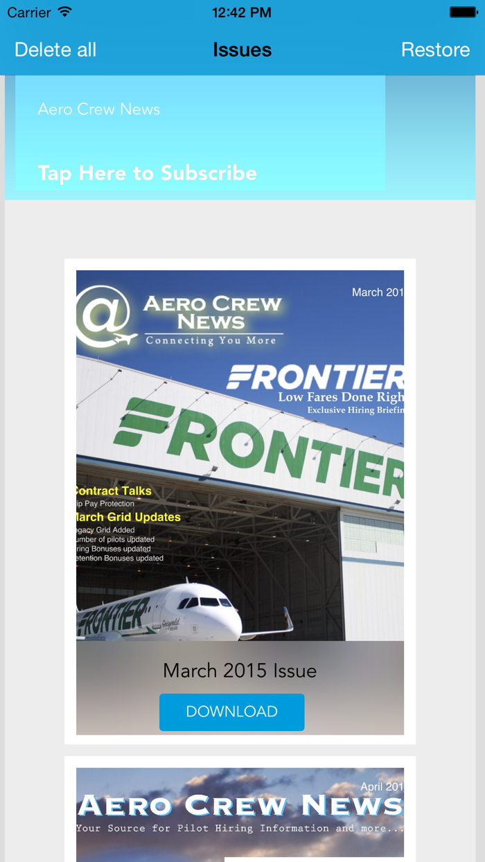 Aero Crew News