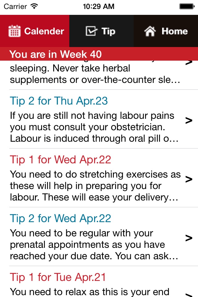 Healthy Pregnancy Care Tips screenshot 3