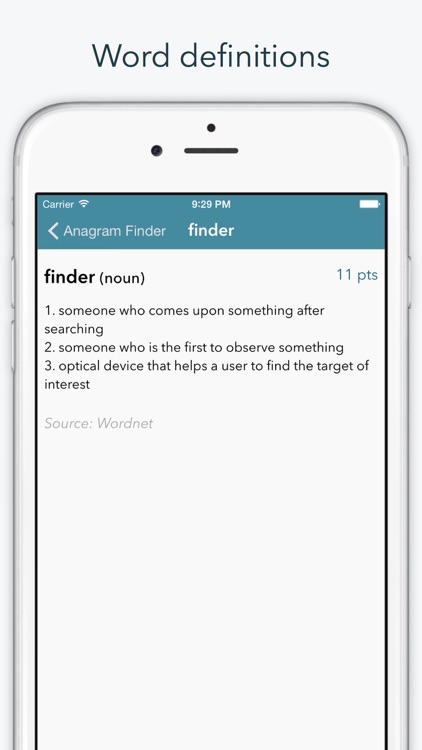 Word Lookup Free - Dictionary and Anagram Finder "for Words With Friends"