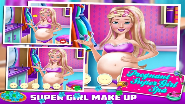 Pregnant SuperGirl Spa - Games For Kids(圖3)-速報App