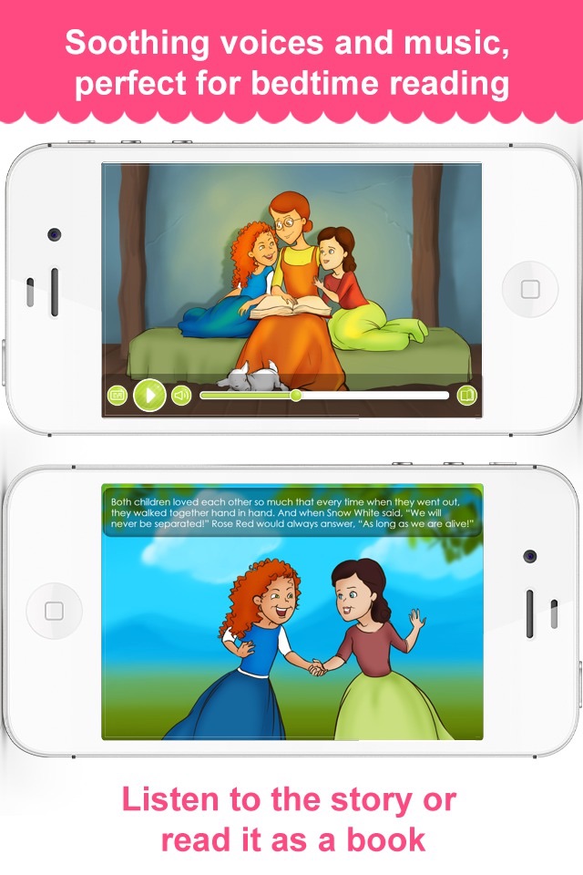 Snow White and Rose Red - Narrated Children Story screenshot 2
