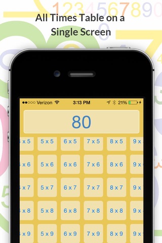 Learn Times Table: Multiplication Trainer and Learning Tool for Kids screenshot 2