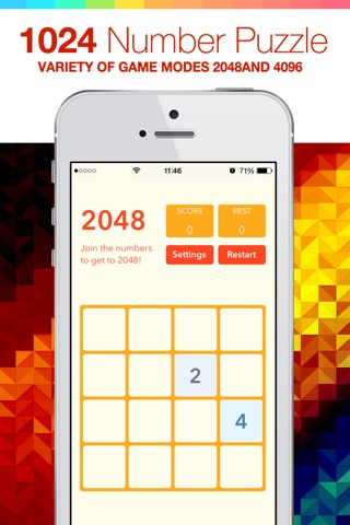 1024 Number Puzzle Game screenshot 4