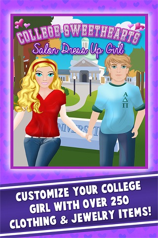 College Sweethearts Salon - Dress Up Girl Games screenshot 4