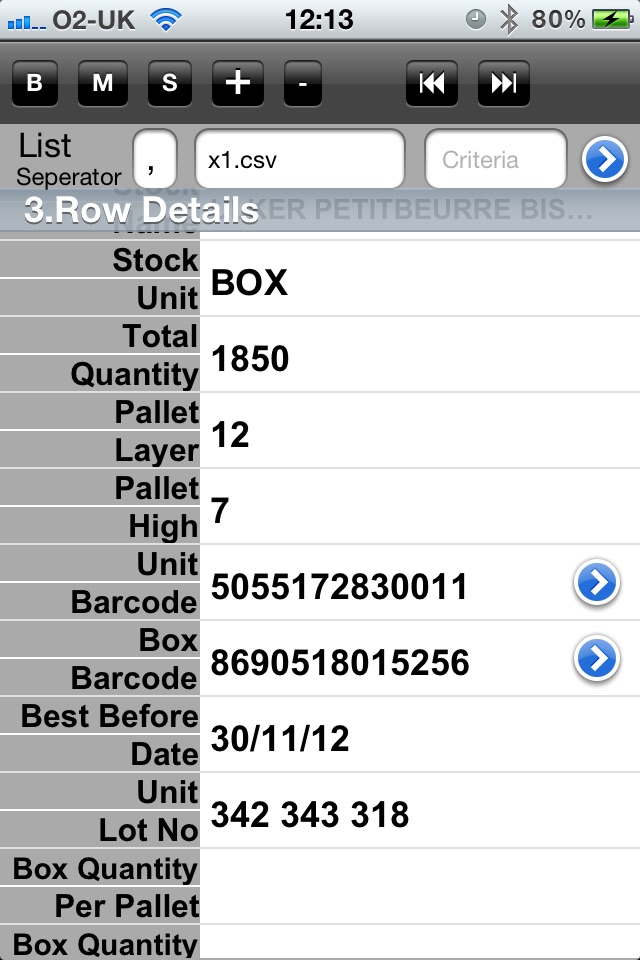 Csv File Editor with Import Option from Excel  .xls, .xlsx, .xml Files screenshot 3