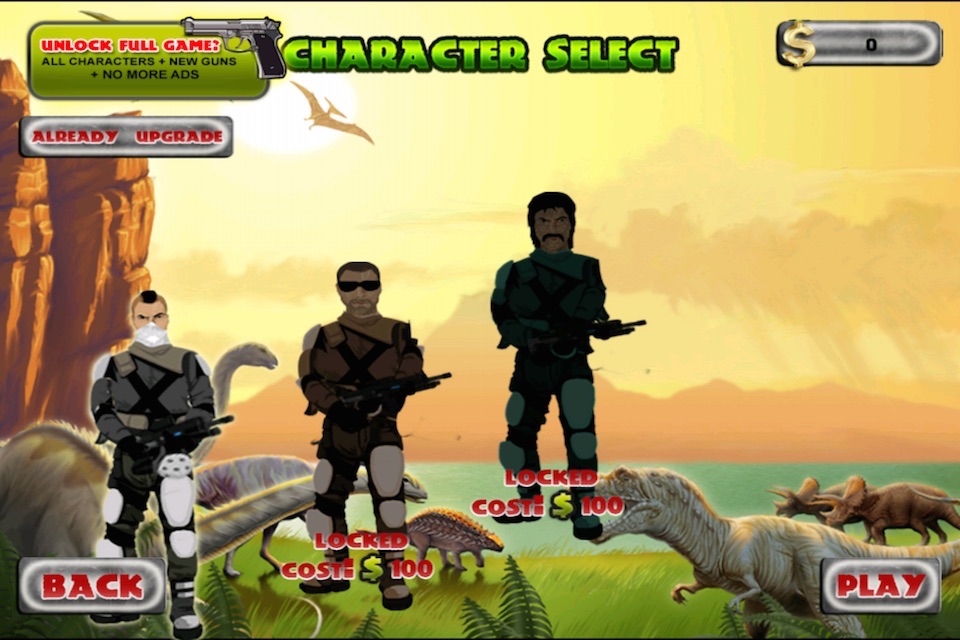 Jurassic Dinosaurs Attack vs Gangstar Shooter Free Games screenshot 4