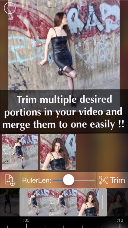 Video Trimmer Pro - Trim multiple portions in your movie clip then merge the clips as one!