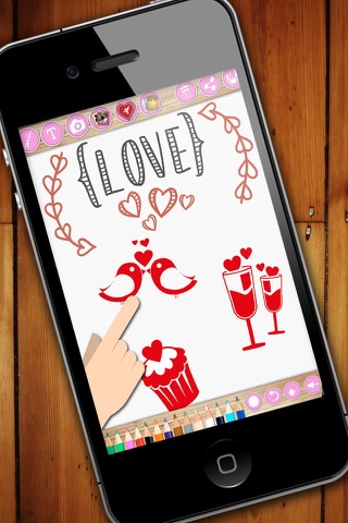 Crea tarjetas de amor con stickers y fotos - Premium screenshot 2