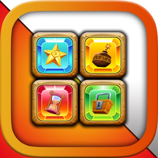 Four Gems - Play Finger Reflex Puzzle Game for FREE ! Icon