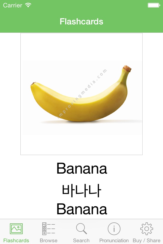 Korean Flashcards with Pictures Lite screenshot 3