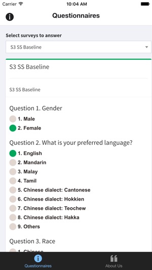 S3 Survey Application