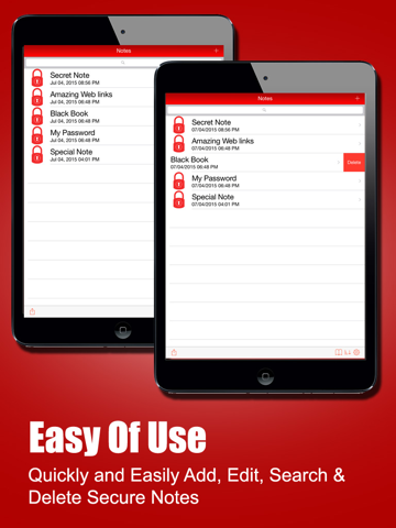 Secure Notes for iPhone, iPad, iPod & Watchのおすすめ画像4